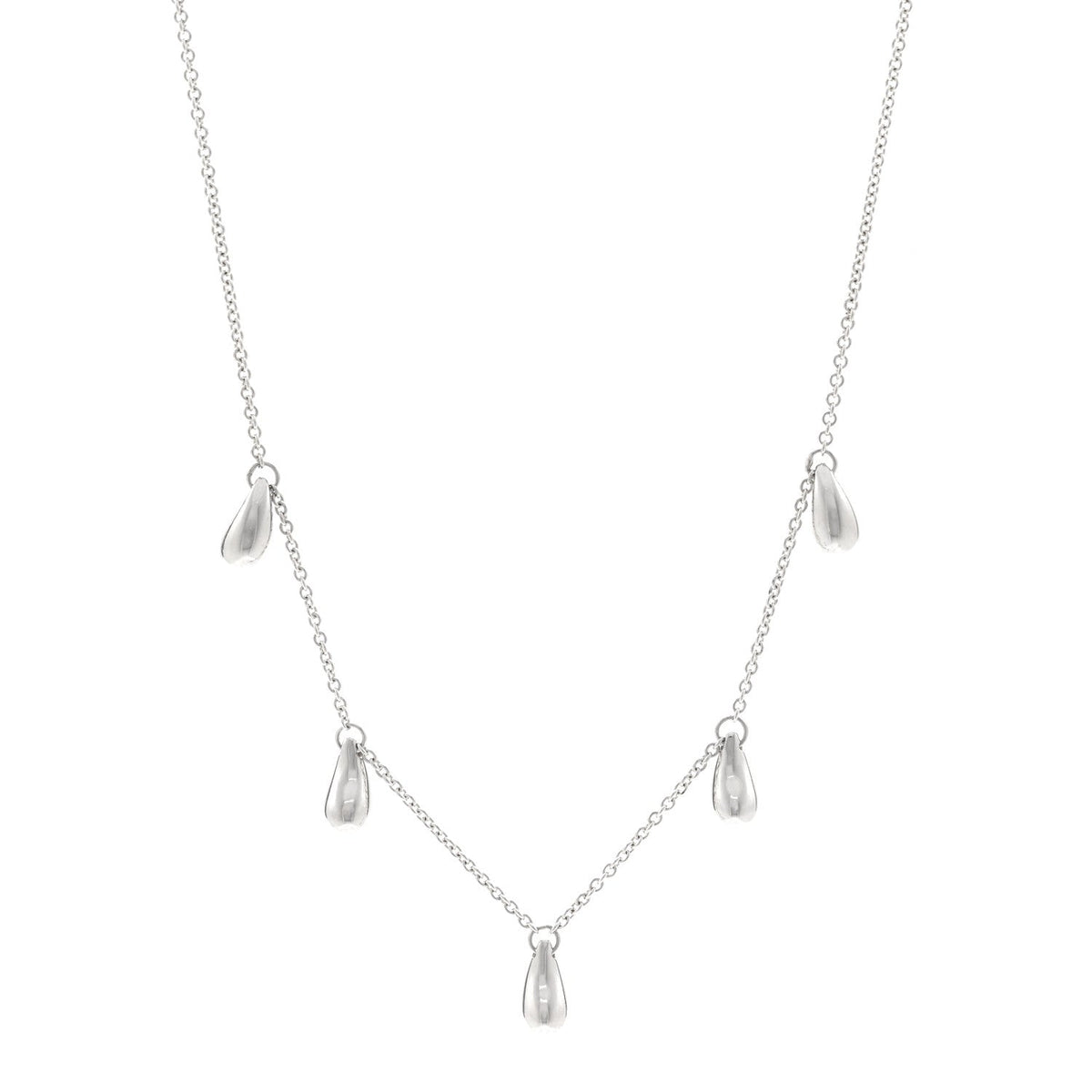 Sterling Silver Elsa Peretti Teardrops Necklace