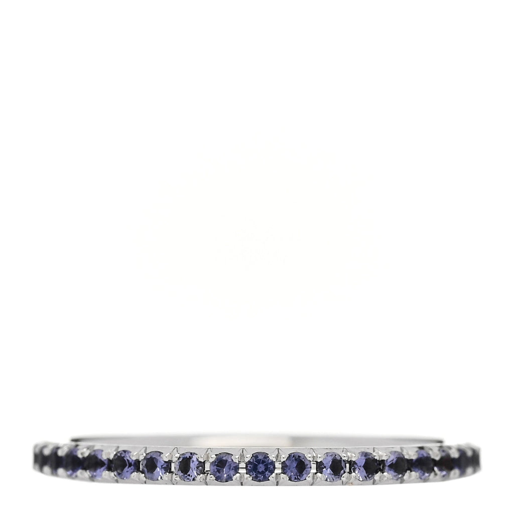 18K White Gold Iolite Metro Ring 48 4.5