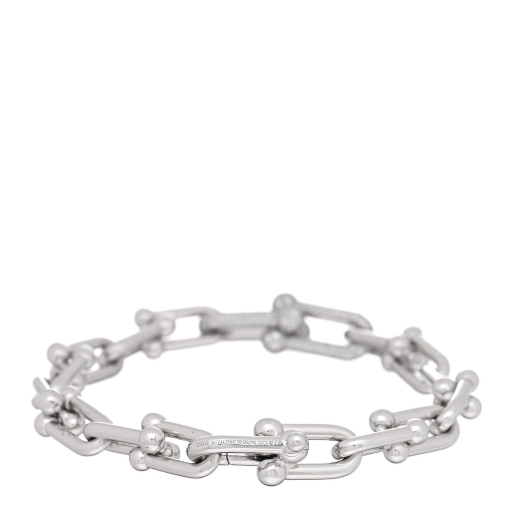 18K White Gold Diamond Medium HardWear Link Bracelet