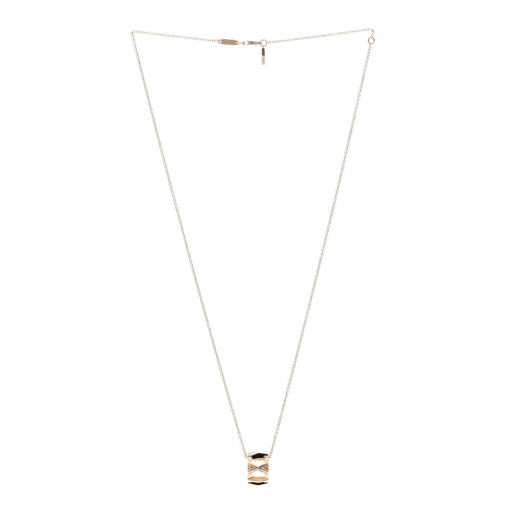 18K Rose Gold Interlocking Atlas Open Pendant Necklace