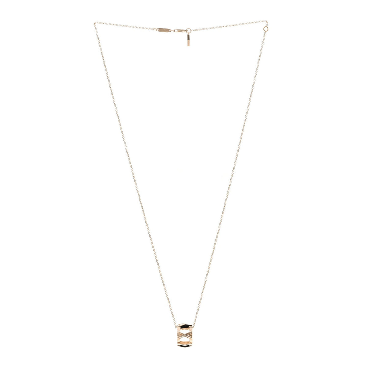 18K Rose Gold Interlocking Atlas Open Pendant Necklace