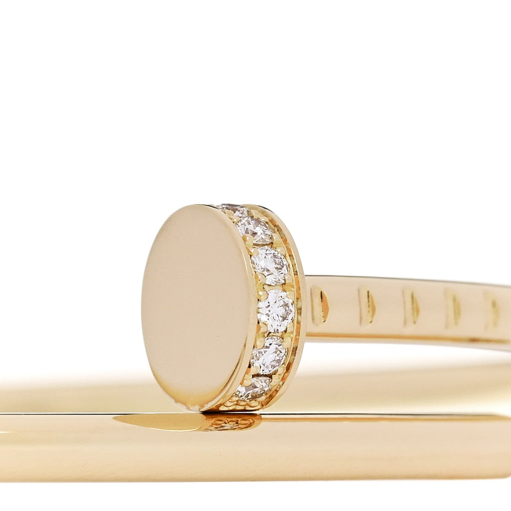 18K Yellow Gold Diamond Small Juste Un Clou Bracelet 18
