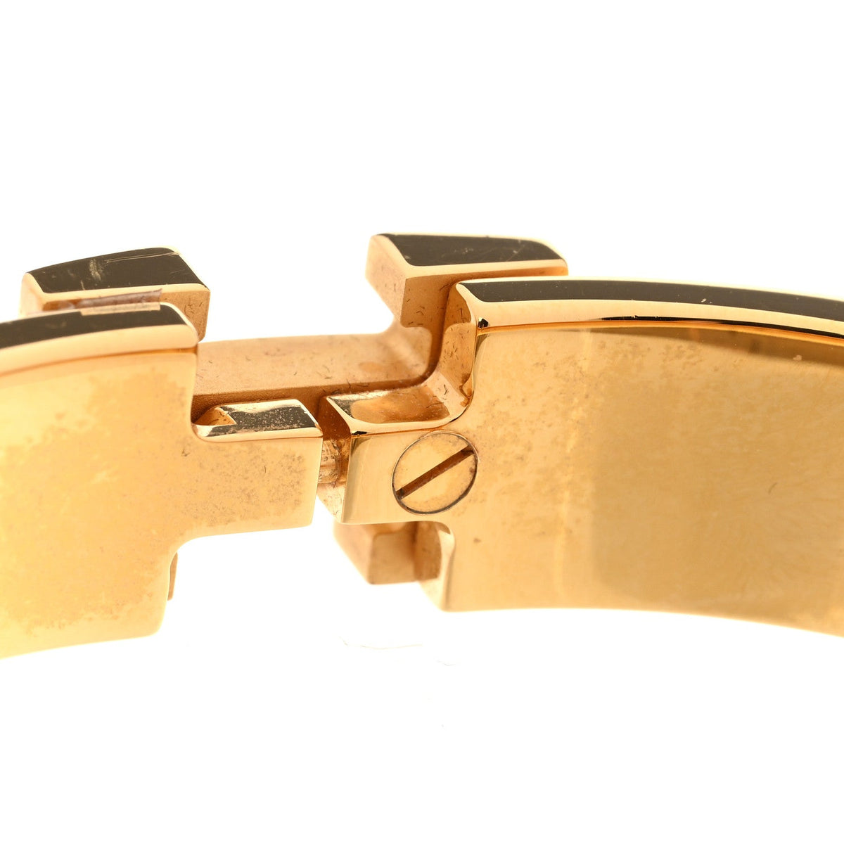 Enamel Printed Brides de Gala Bayadere Narrow Clic Clac H Bracelet PM Blue