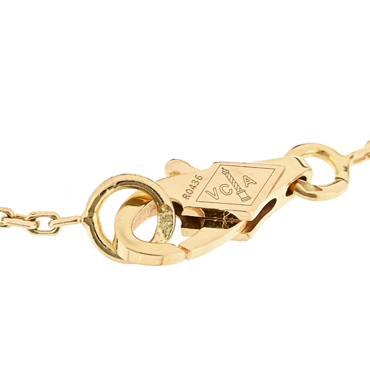 18K Yellow Gold Mother of Pearl Sweet Alhambra Bracelet