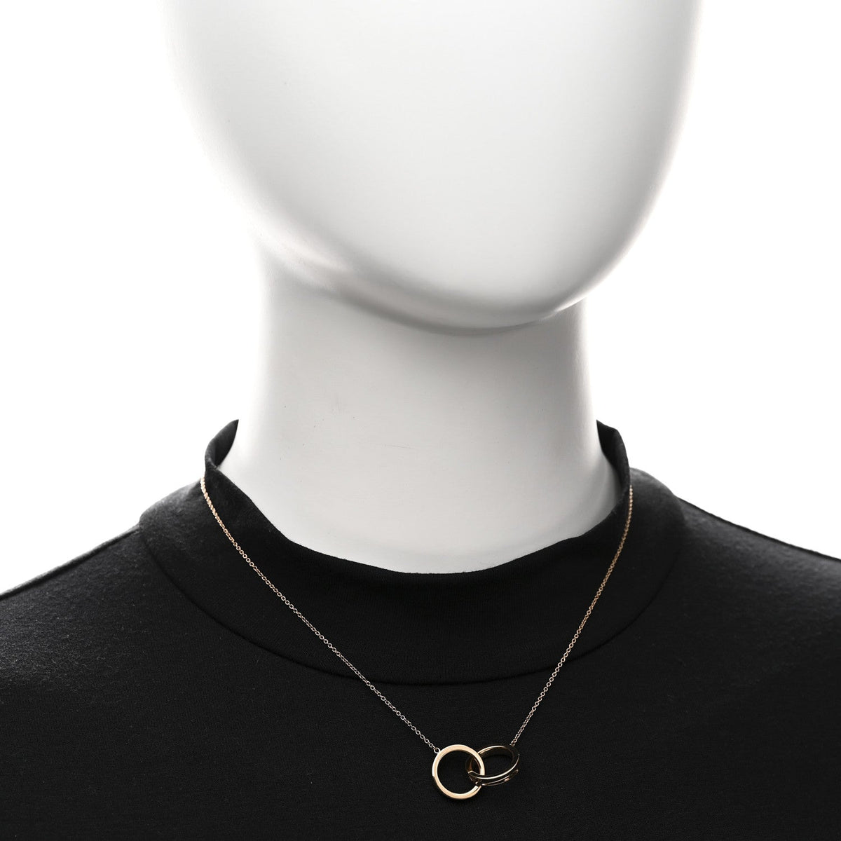 18K Rose Gold 1837 Interlocking Circles Pendant Necklace