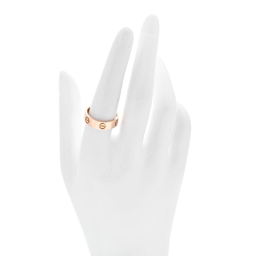 18K Pink Gold 5.5mm LOVE Ring 56 7.75