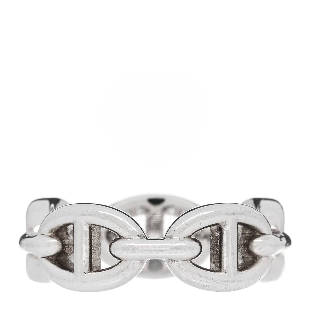 Sterling Silver PM Chaine d'Ancre Enchainee Band Ring 52 6