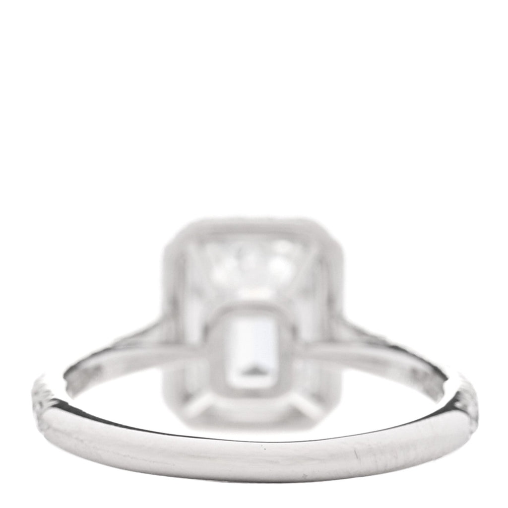 Platinum Diamond 1.63ct Soleste Emerald Cut Ring 47 4