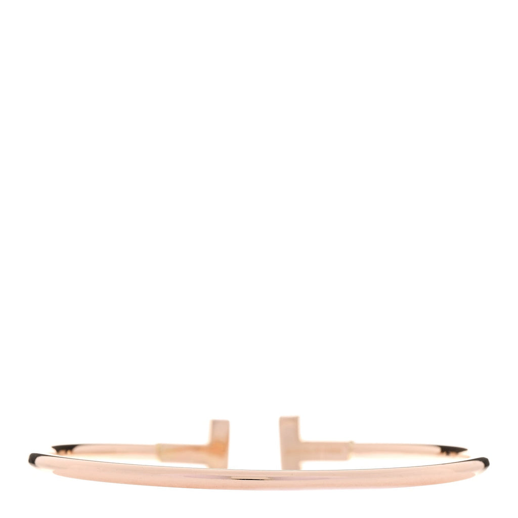 18K Rose Gold T Wire Bracelet