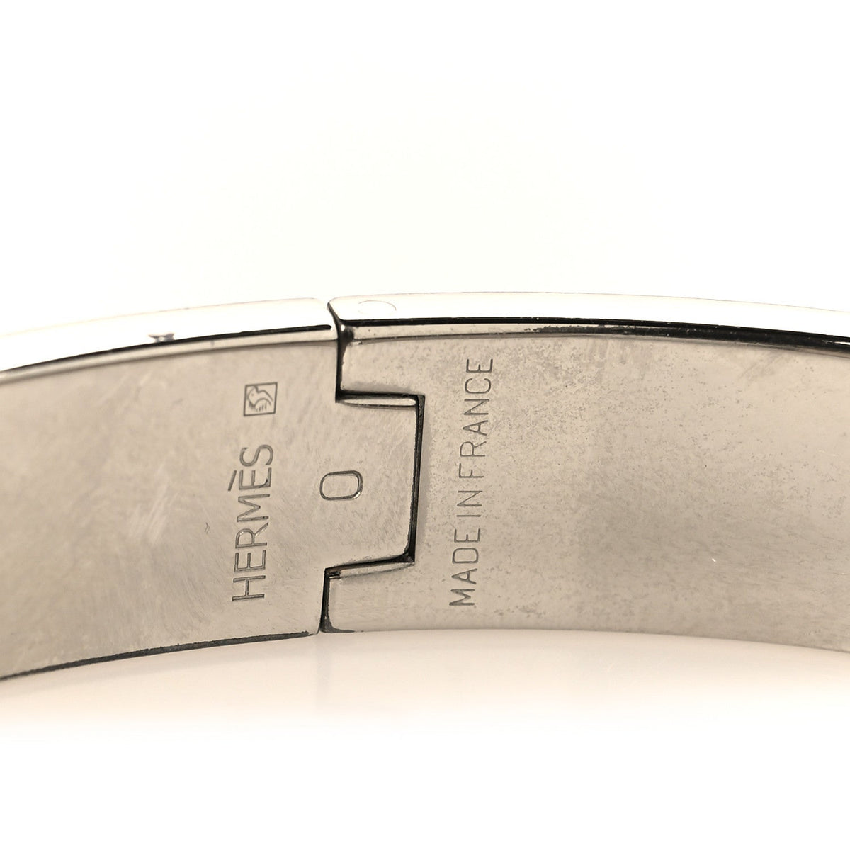 Enamel Narrow Clic Clac H Bracelet PM Gris Orage