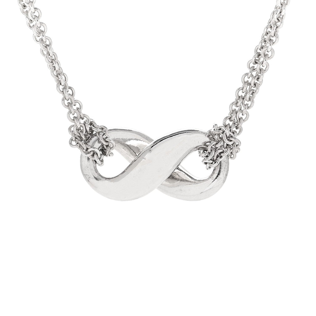 Sterling Silver Figure 8 Pendant Necklace