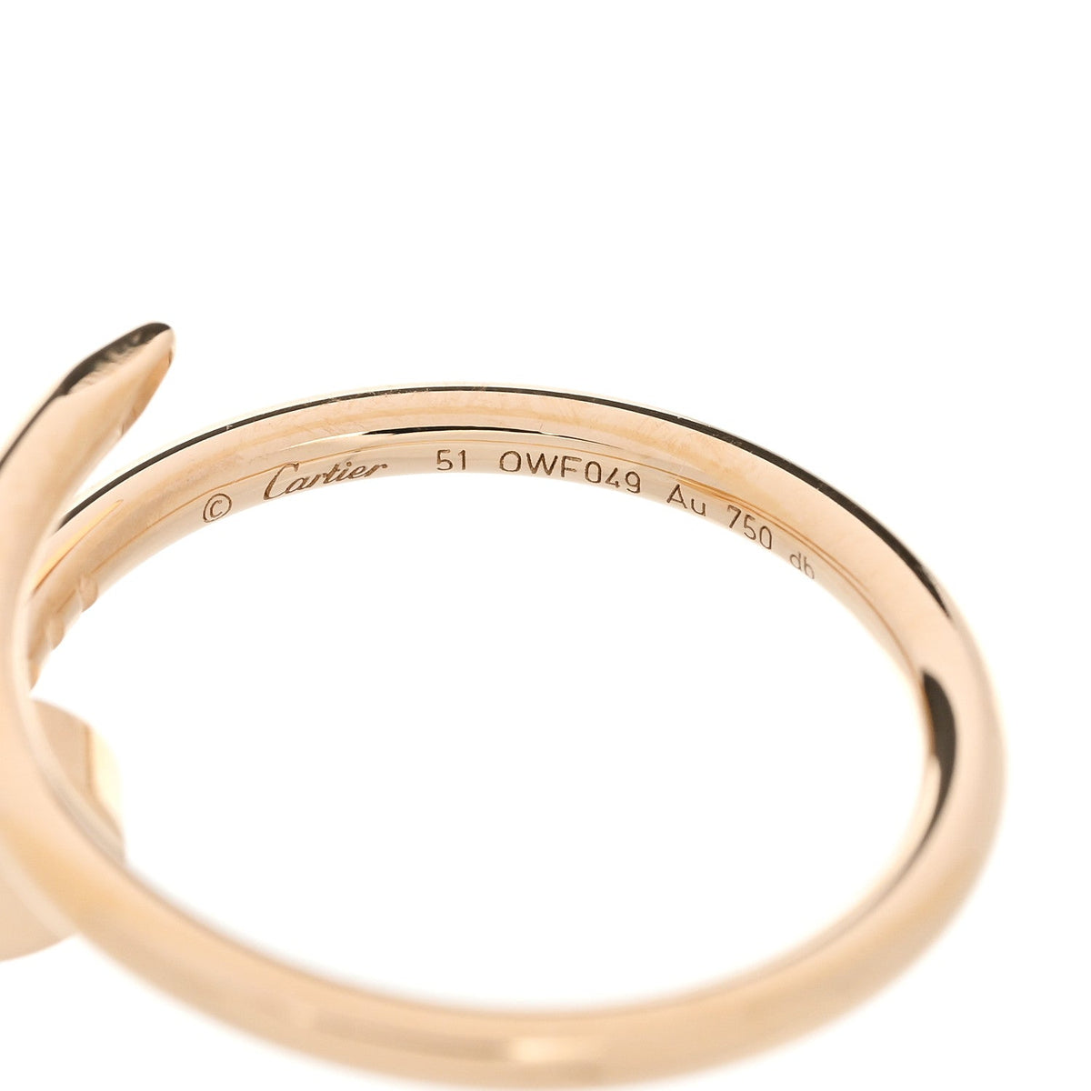 18K Yellow Gold Small Juste Un Clou Ring 51 5.75