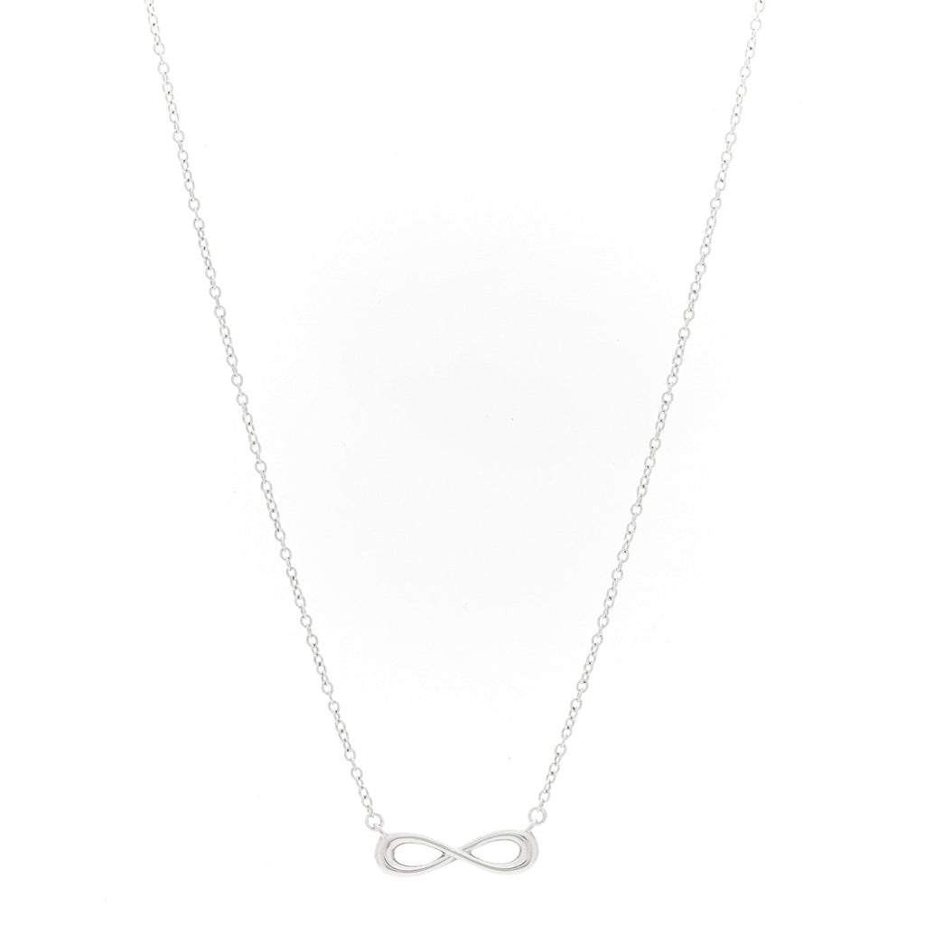 Sterling Silver Mini Infinity Pendant Necklace