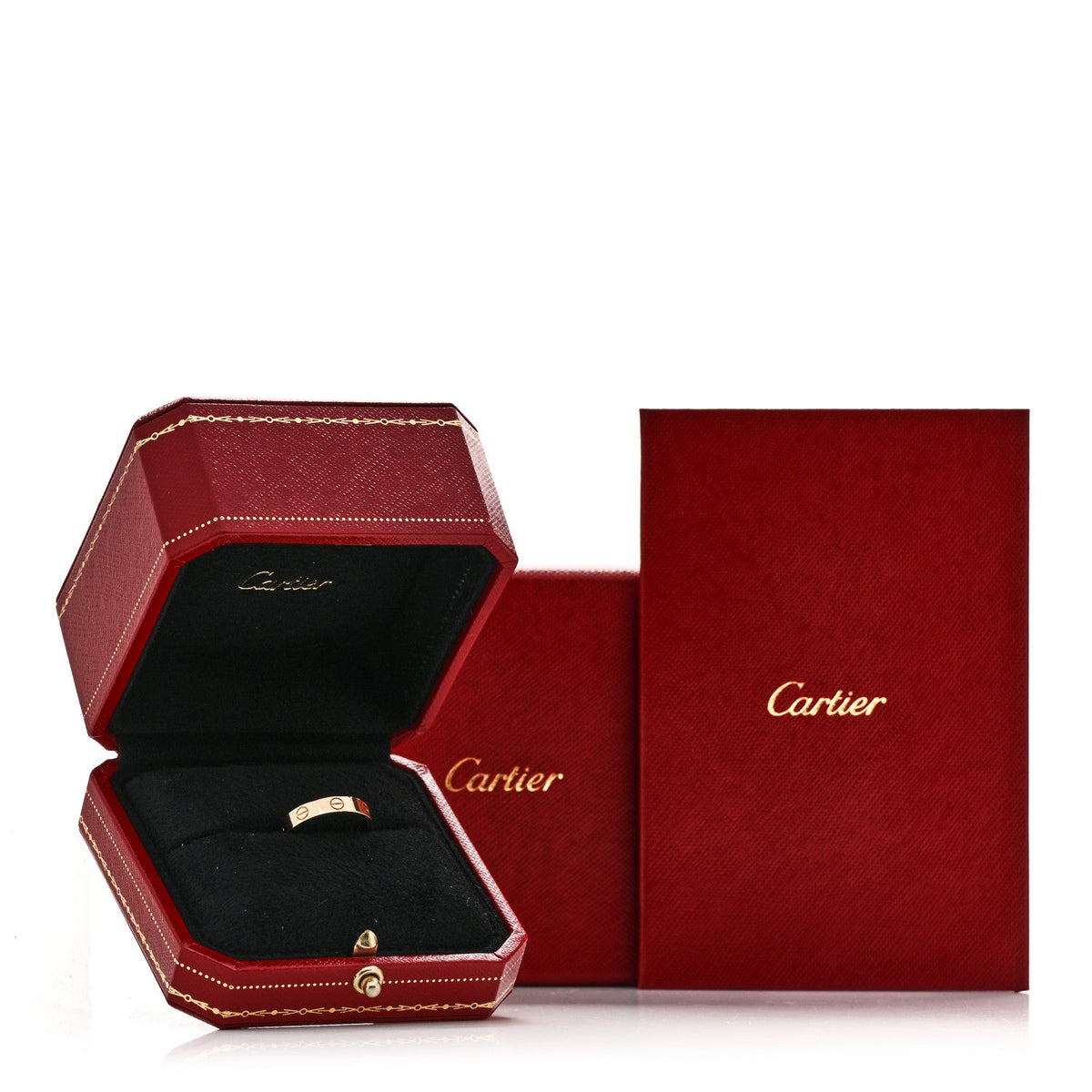 18K Yellow Gold 3.5mm LOVE Wedding Band Ring 52 6