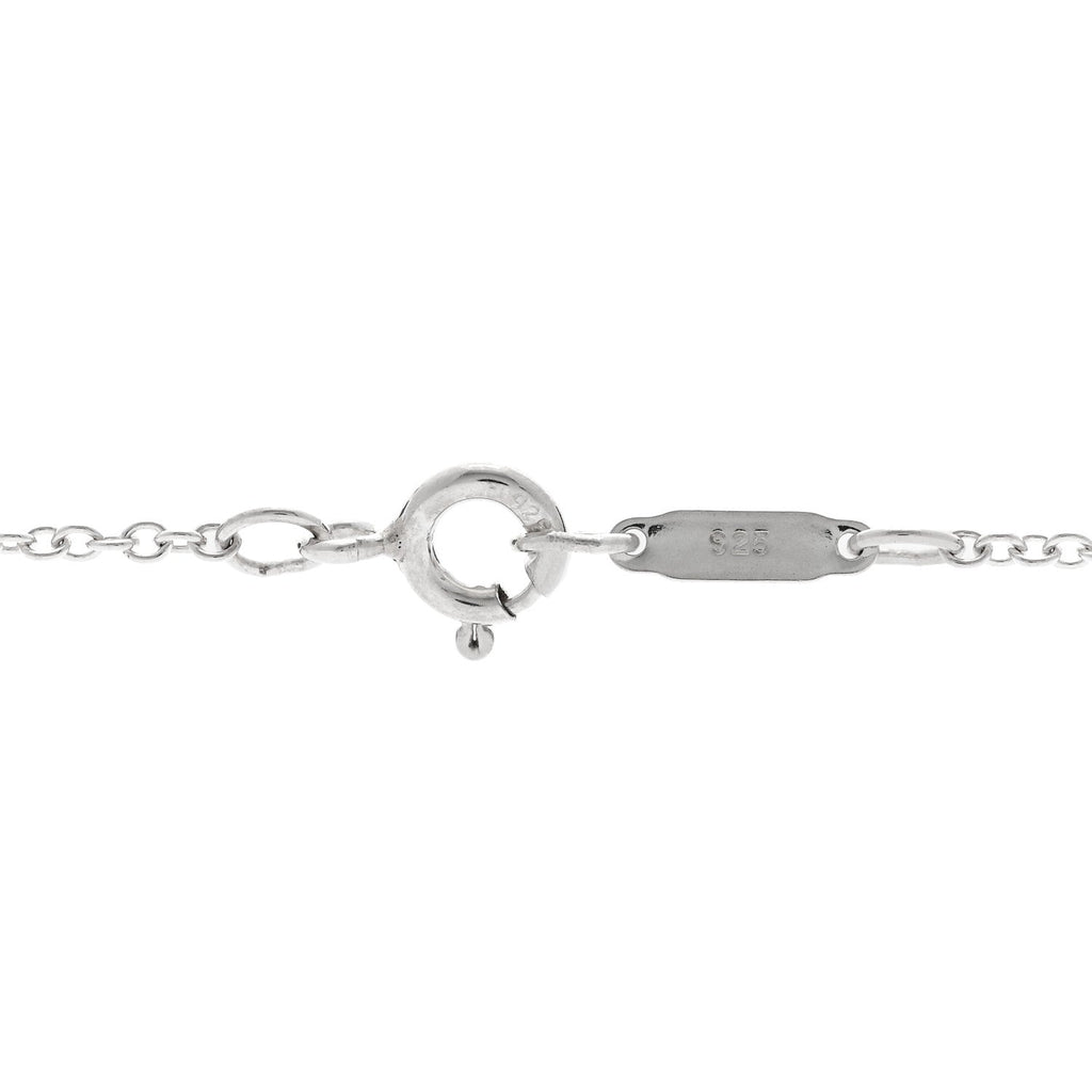 Sterling Silver Notes Round Pendant Necklace