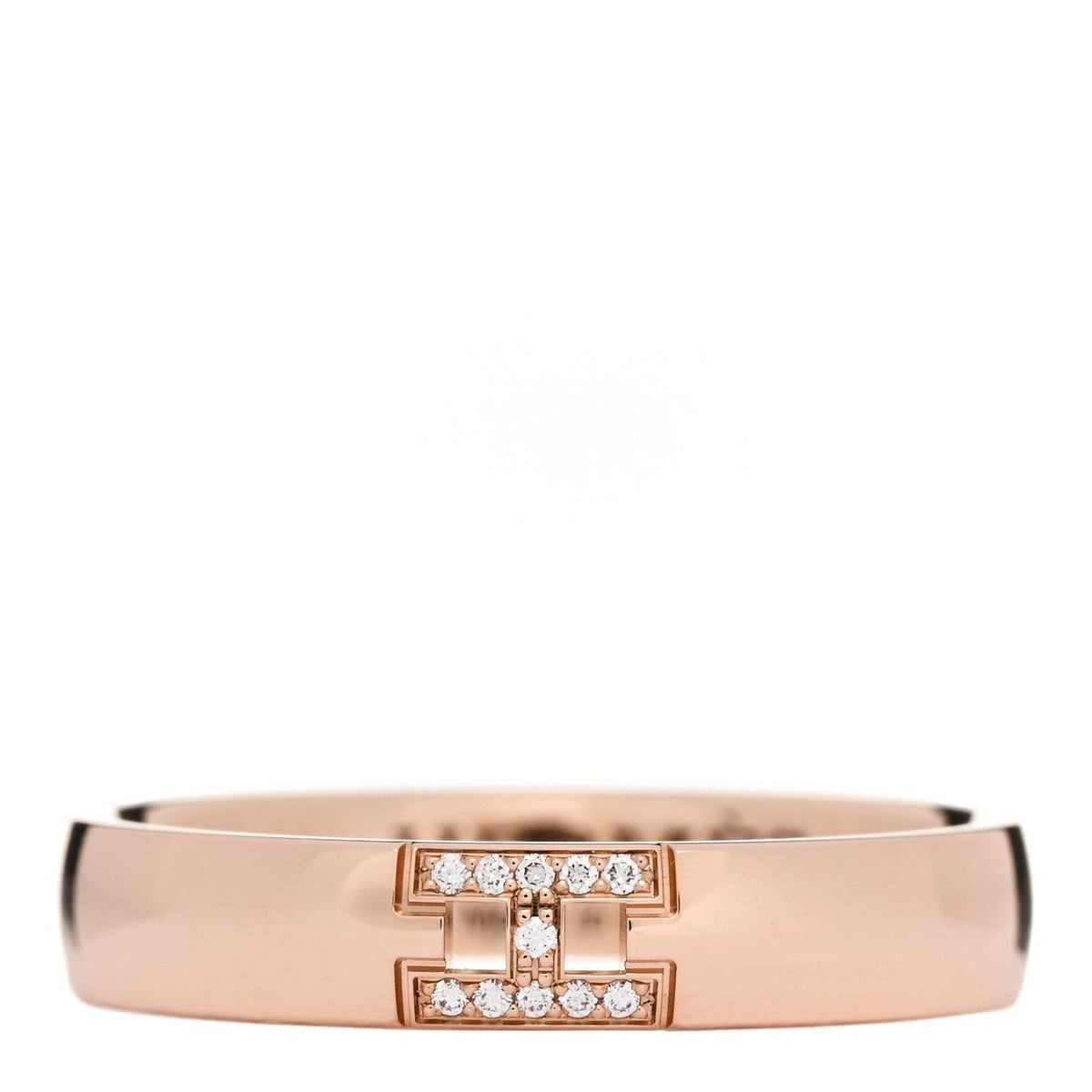 18K Rose Gold Diamond Ever Herakles Wedding Band Ring 53 6.5