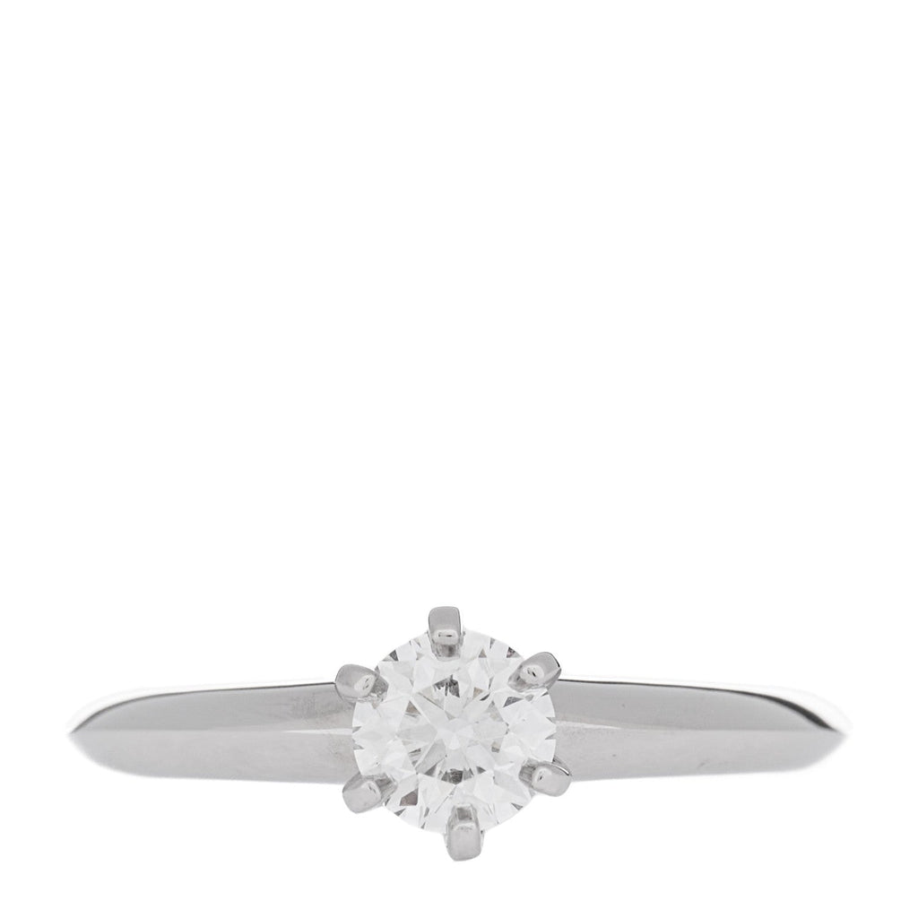 Platinum Diamond .41ct Solitaire Engagement Ring 46 3.75