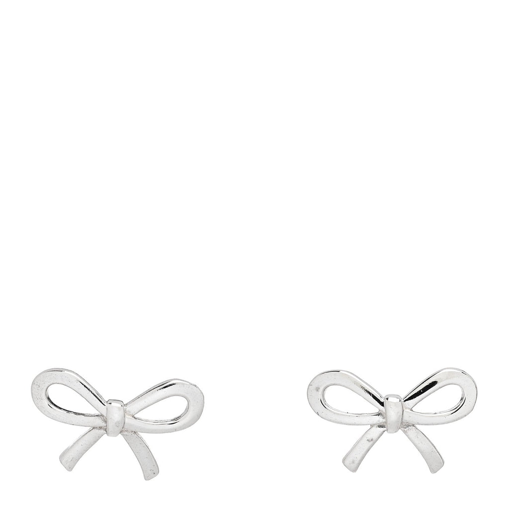 Sterling Silver Bow Earrings