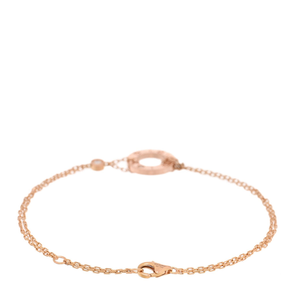 18K Pink Gold Diamond LOVE Bracelet