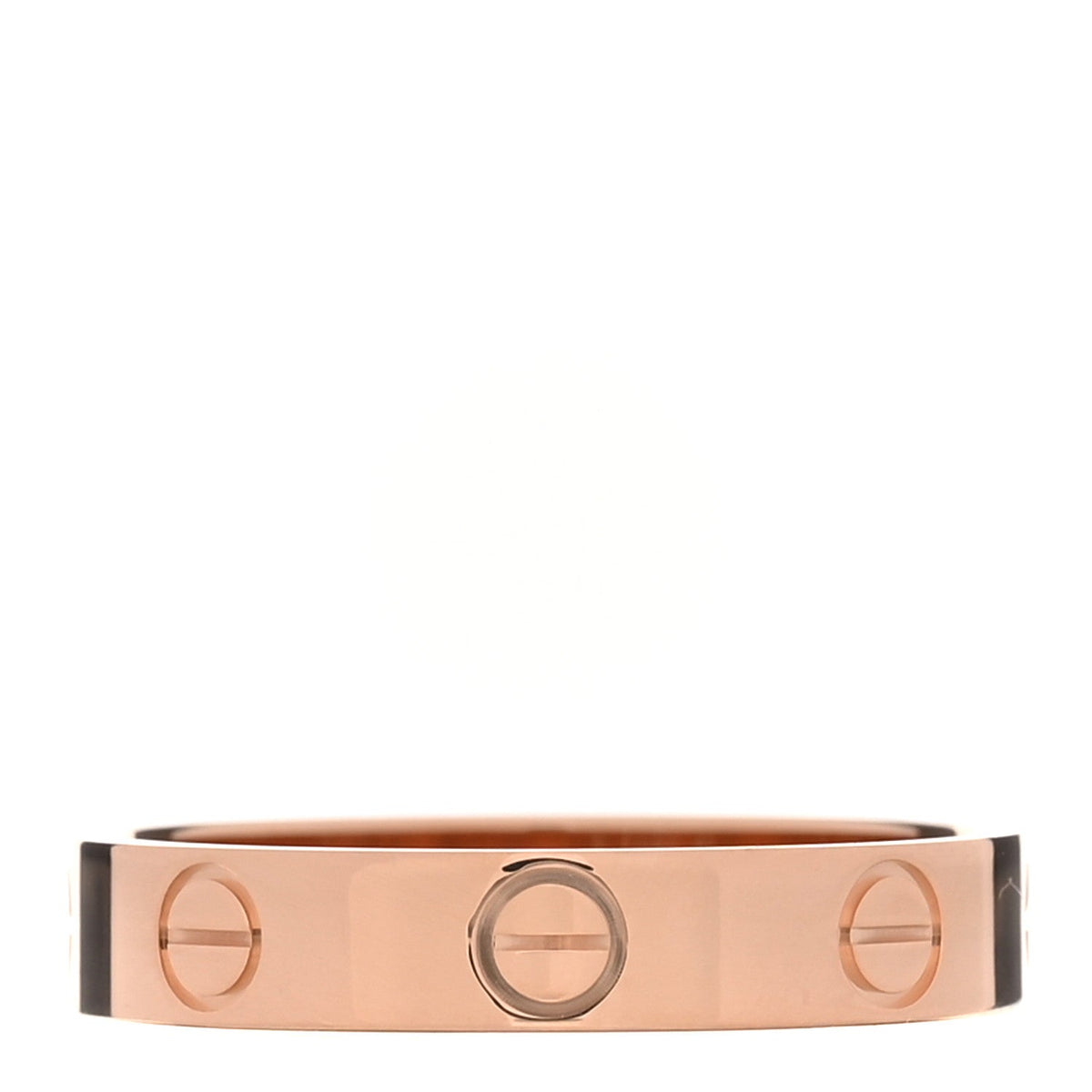 18K Pink Gold 3.5mm LOVE Wedding Band Ring 53 6.5
