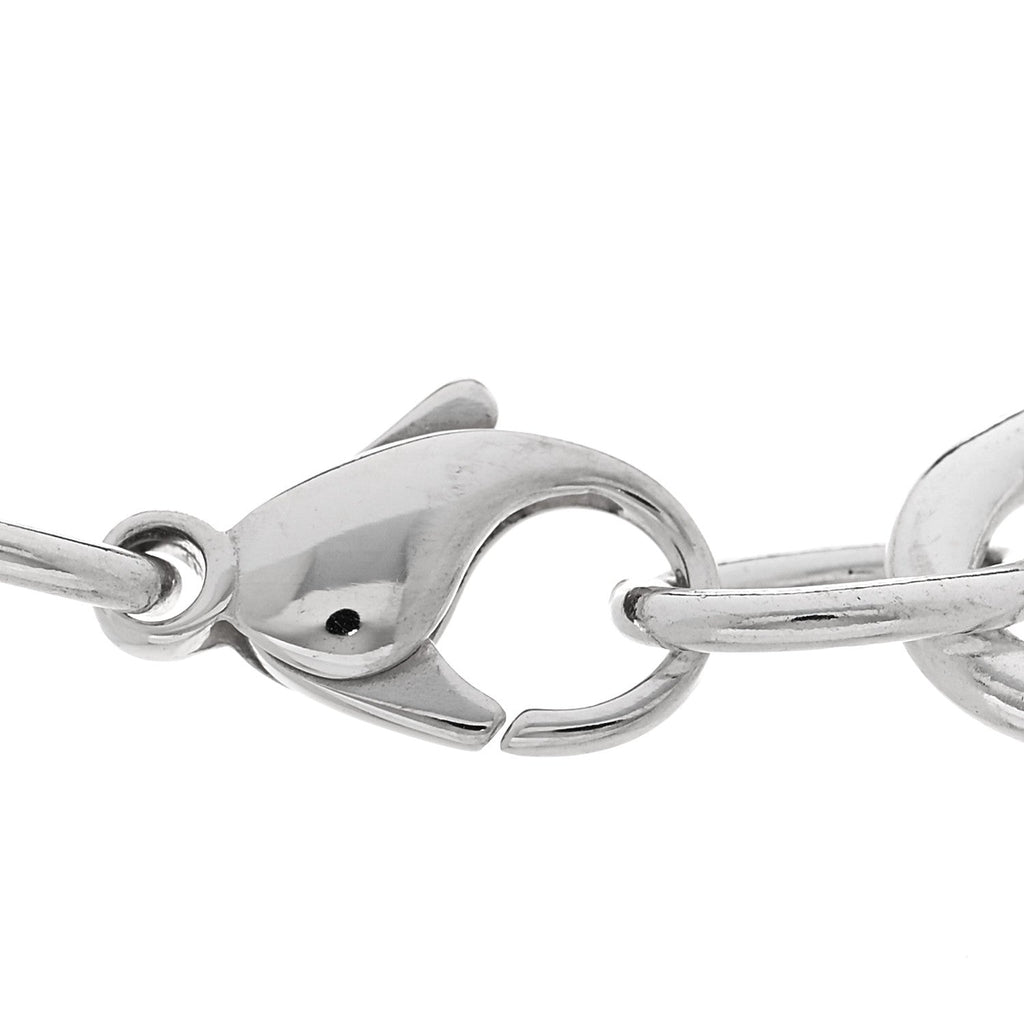 Sterling Silver Heart Tag Charm Bracelet