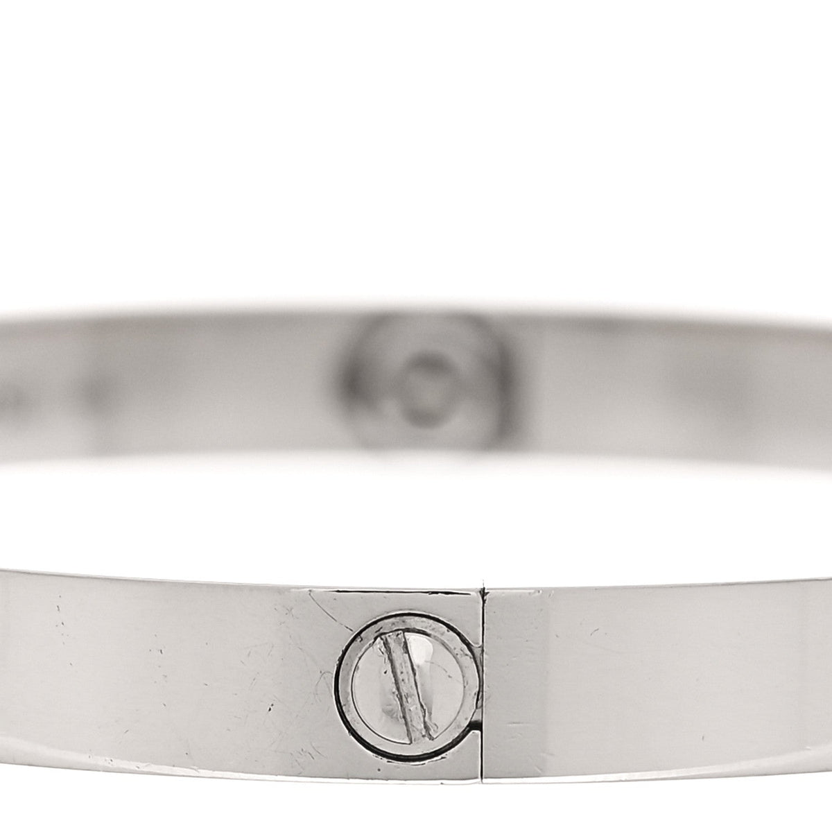 18K White Gold LOVE Bracelet 20