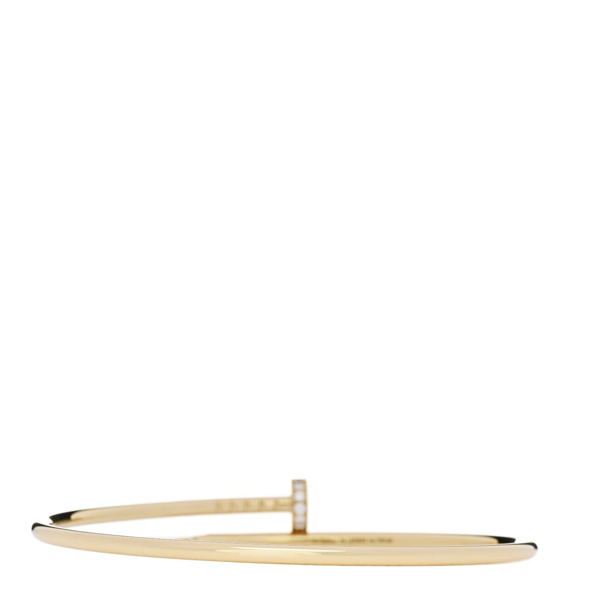 18K Yellow Gold Diamond Small Juste Un Clou Bracelet 18