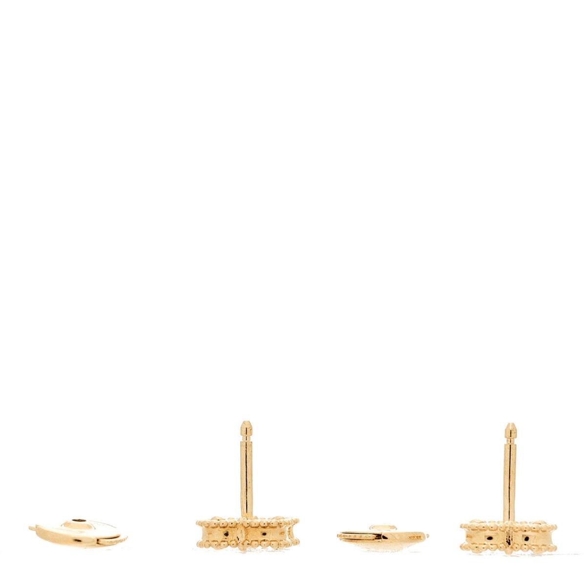 18K Yellow Gold Black Onyx Sweet Alhambra Earrings
