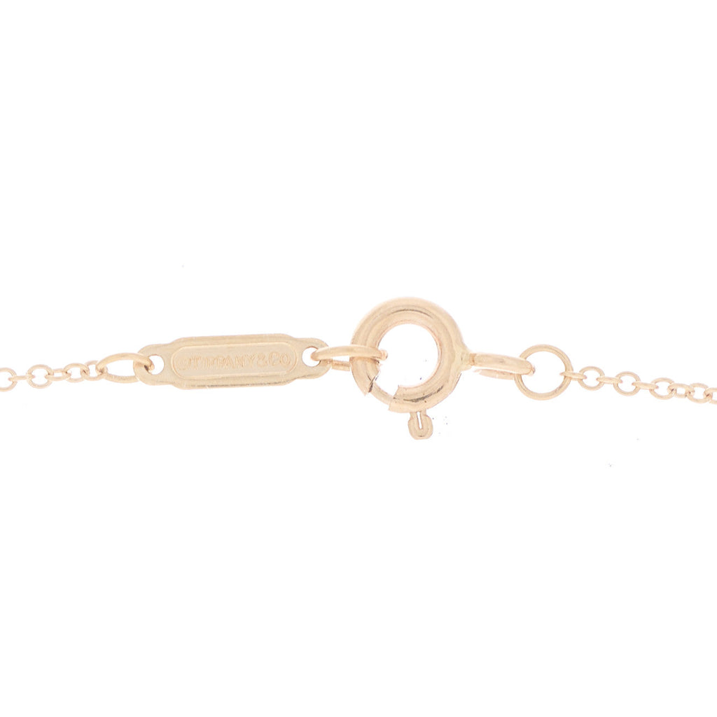 18K Rose Gold Diamond Mini Victoria Key Pendant Necklace