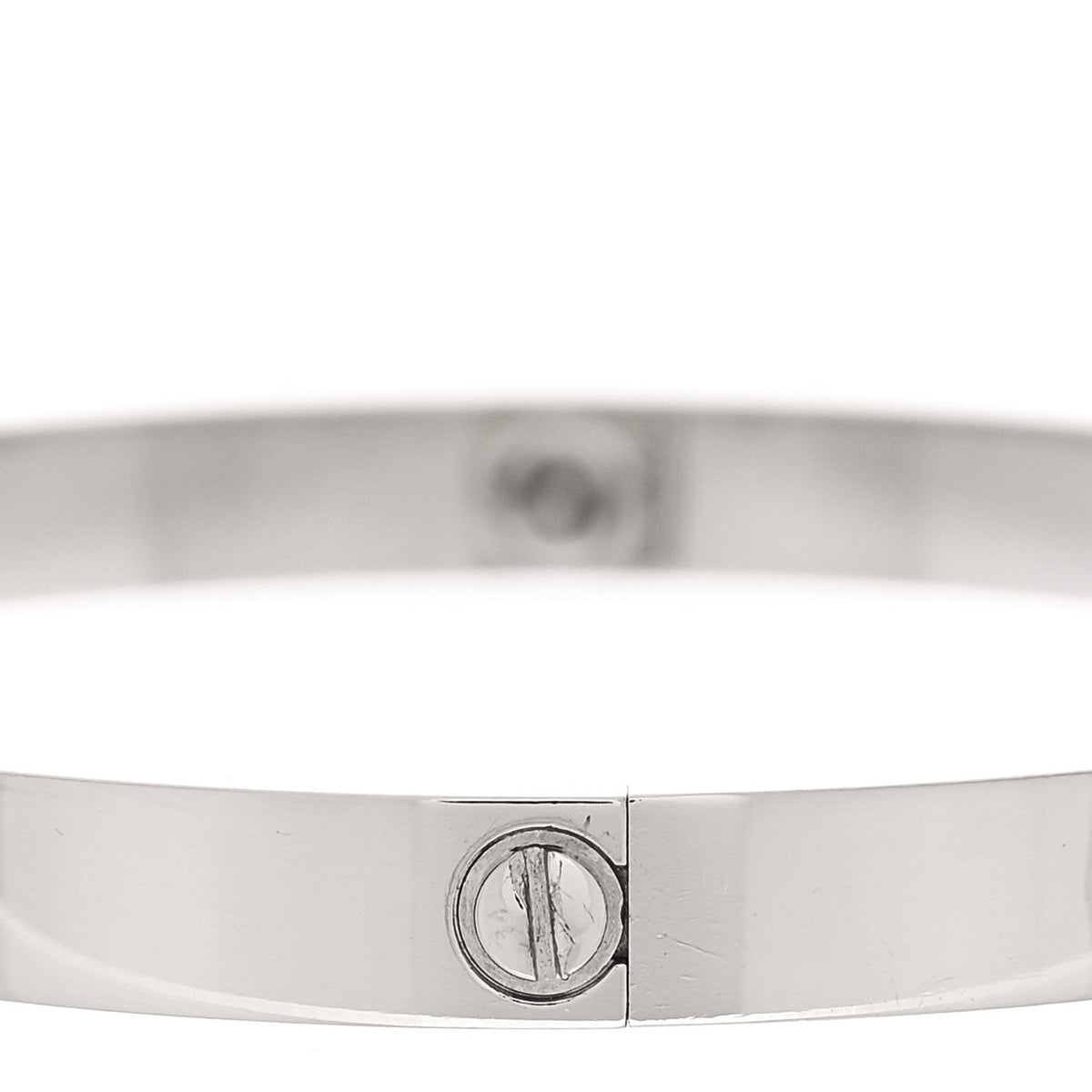 18K White Gold LOVE Bracelet 20