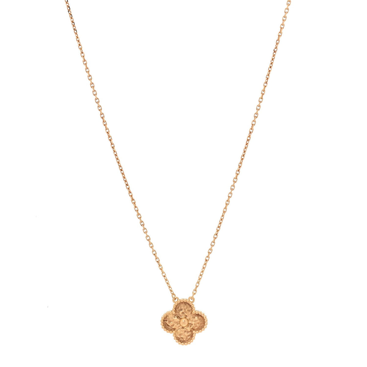 18K Yellow Gold Vintage Alhambra Pendant Necklace