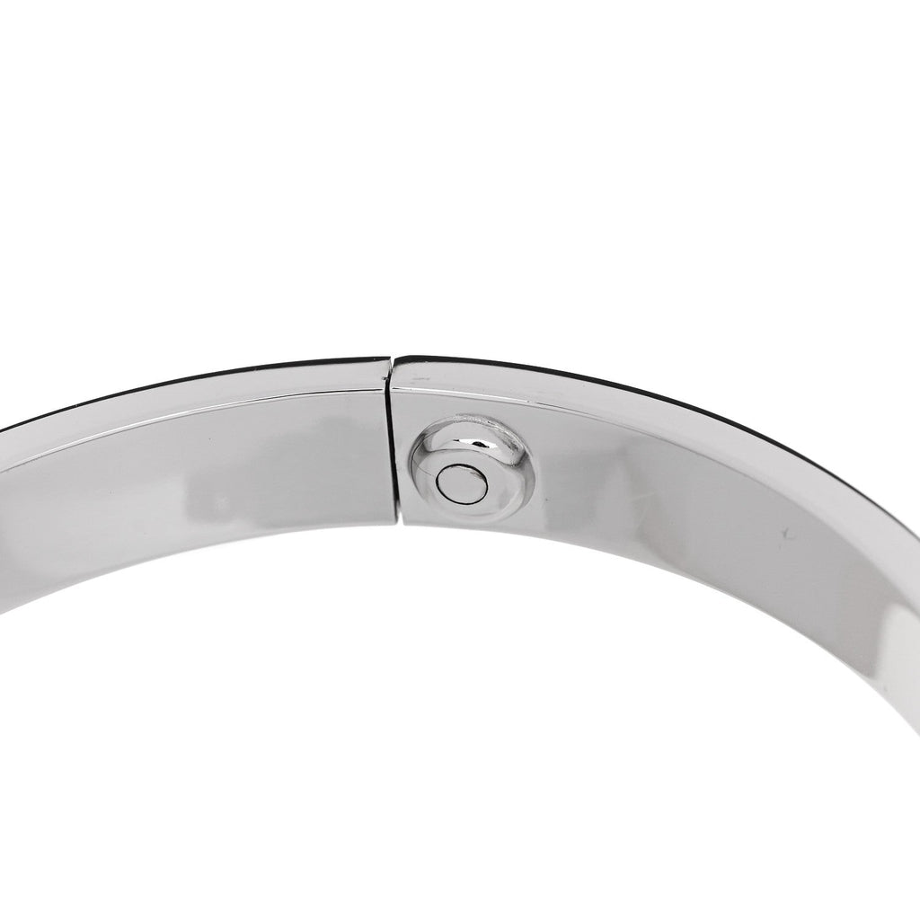 18K White Gold LOVE Bracelet 17
