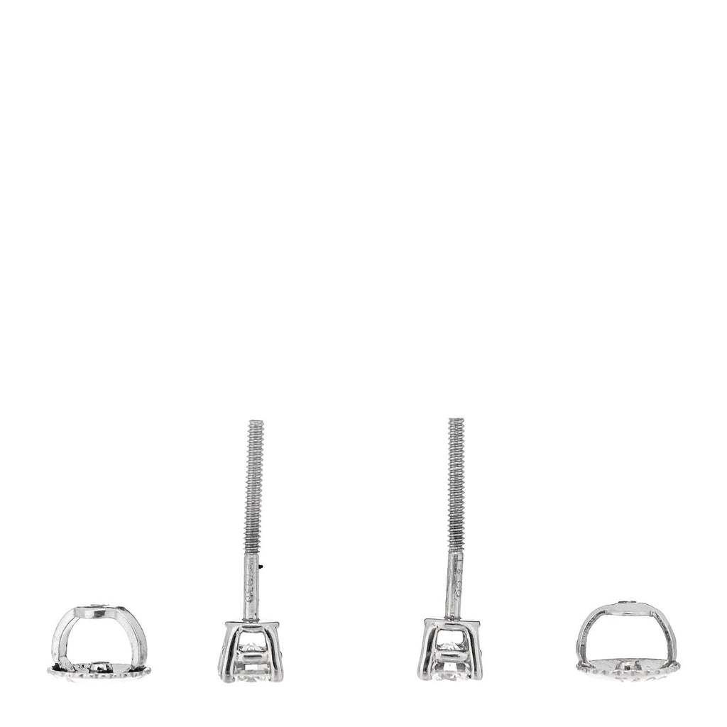 Platinum Diamond .34ctw Solitaire Earrings