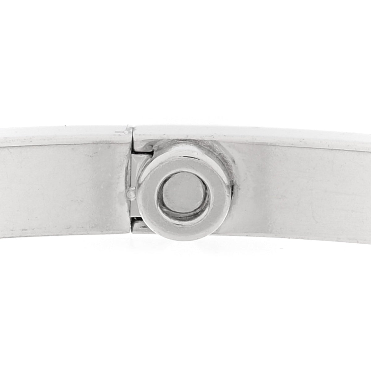 18K White Gold 10 Diamond Small LOVE Bracelet 17