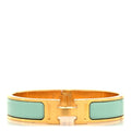 Enamel Narrow Clic Clac H Bracelet PM Aqua