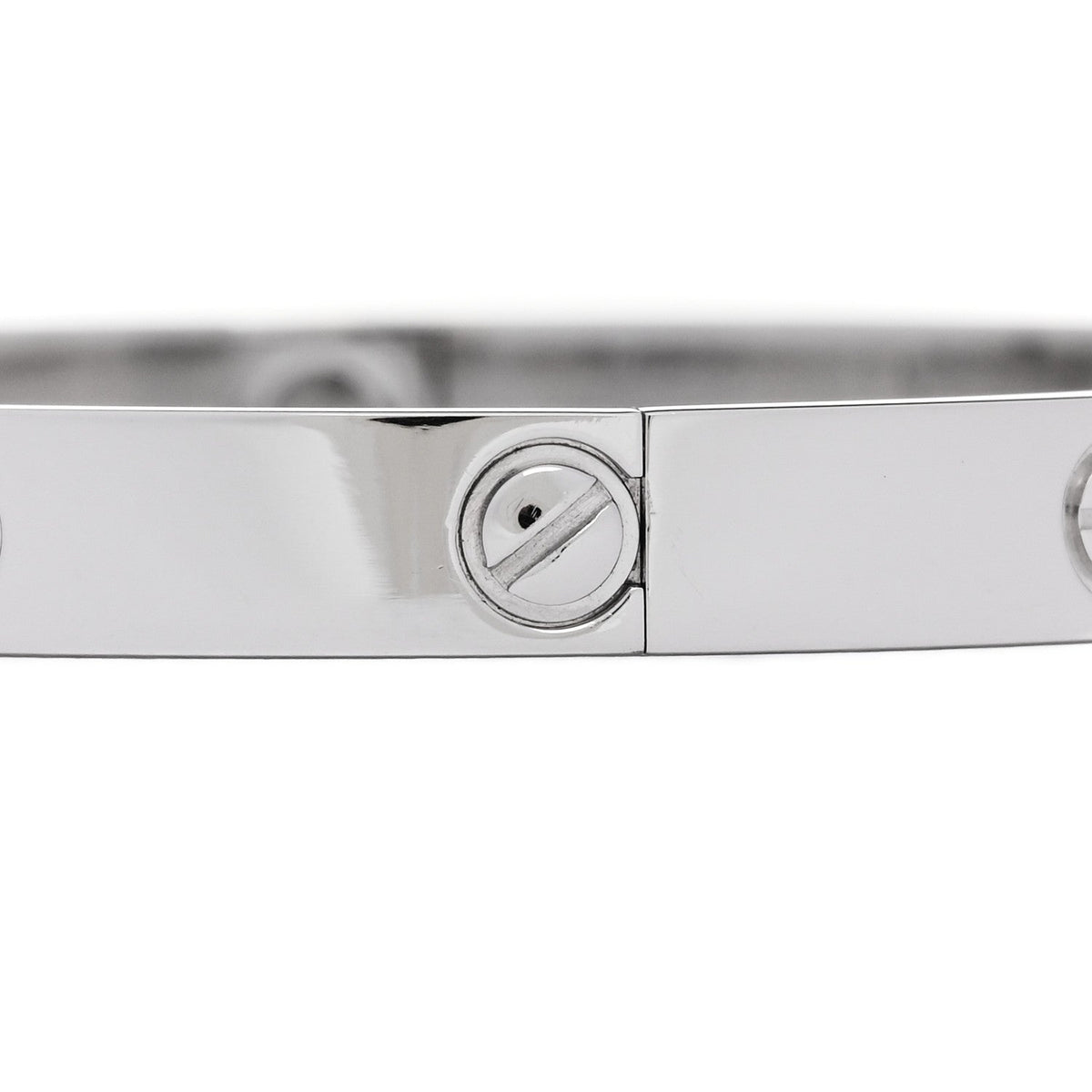 18K White Gold 4 Diamond Love Bracelet 18