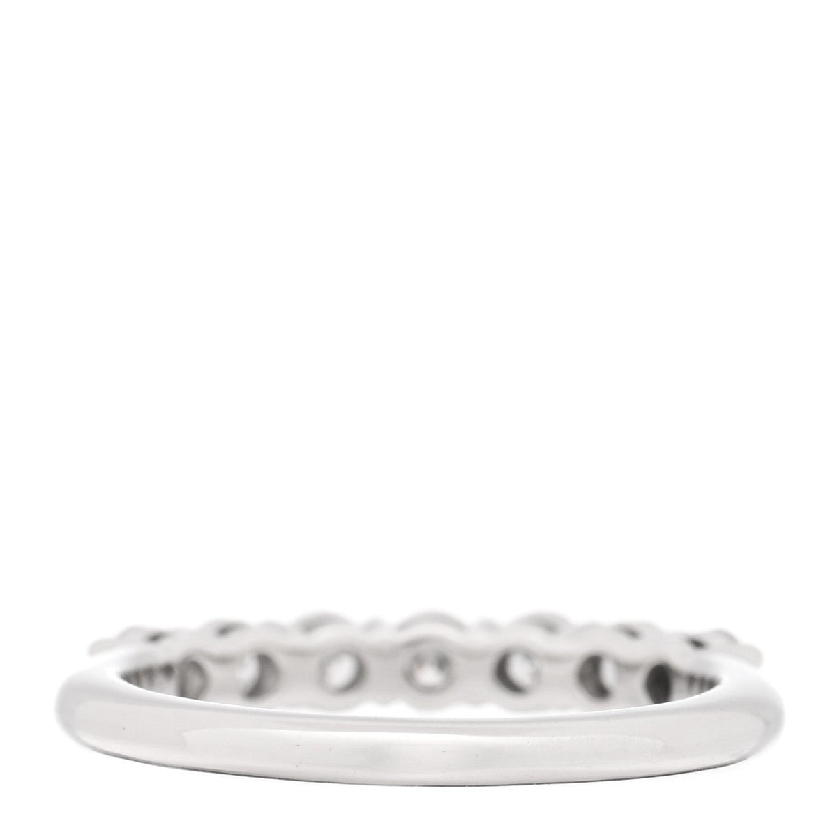 Platinum Diamond 3mm Tiffany Forever Half Circle Band Ring 49 5