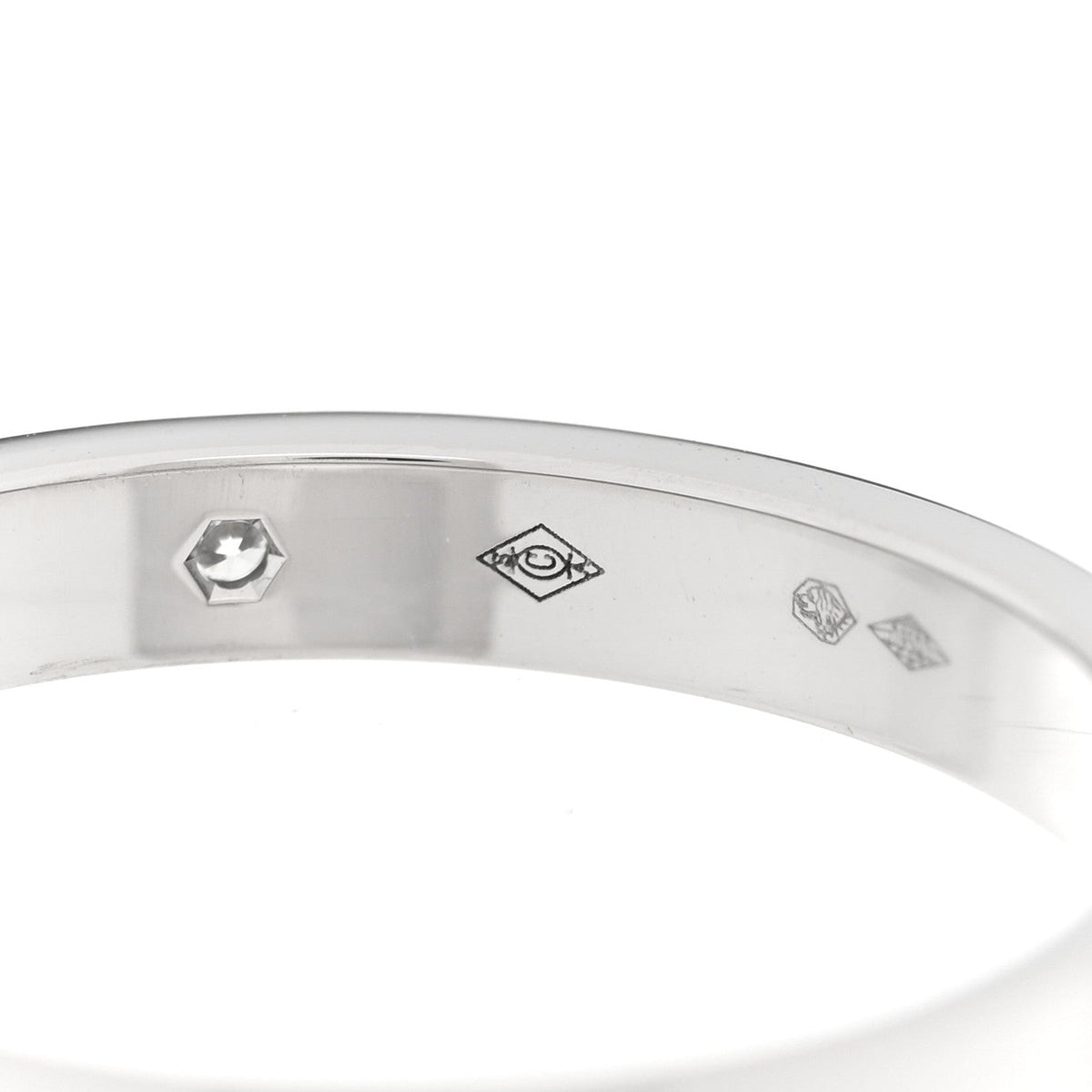 Platinum Diamond 3mm C De Cartier Wedding Band Ring 61 9.5