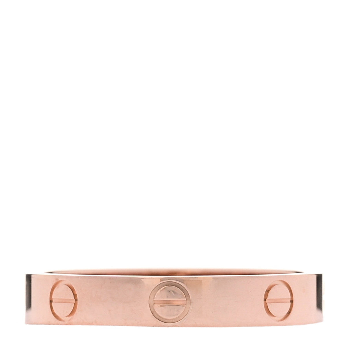 18K Pink Gold 3.5mm LOVE Wedding Band Ring 60 9.25