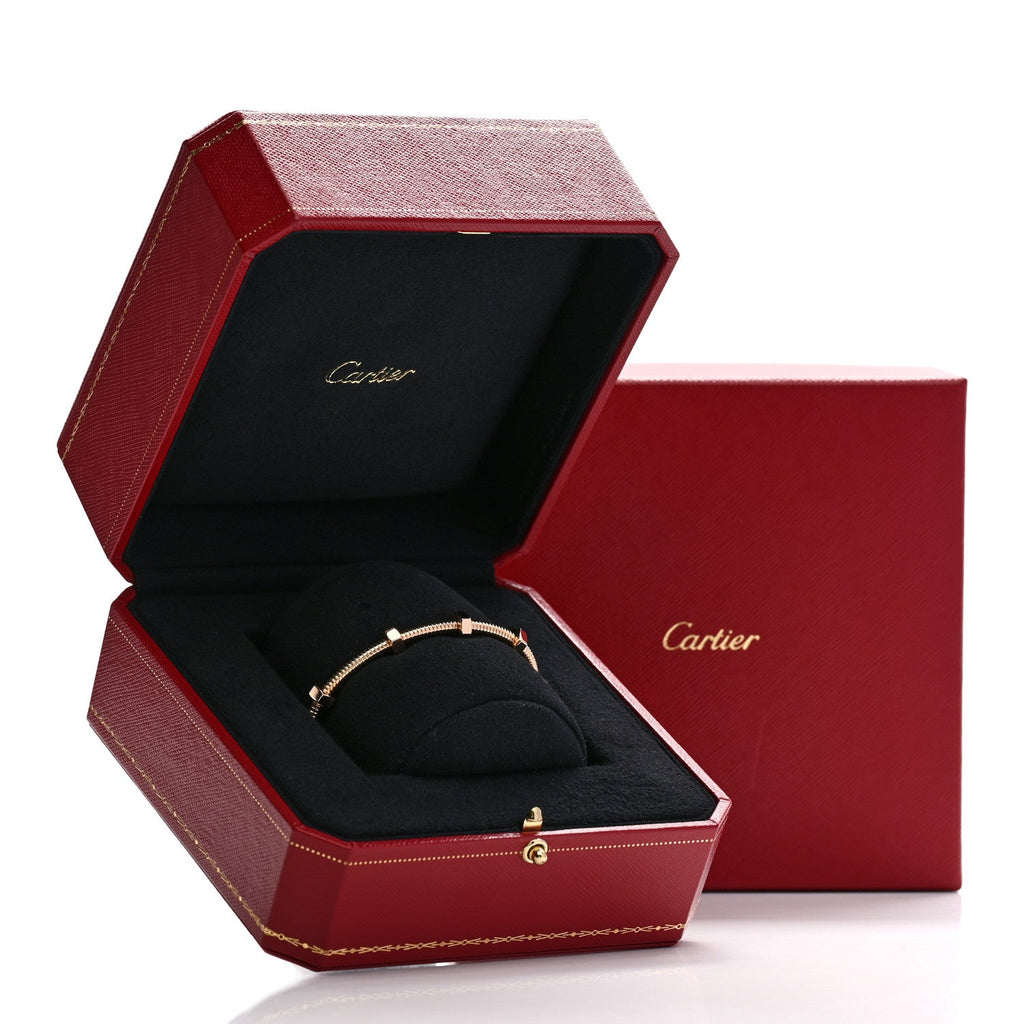 18K Pink Gold Ecrou de Cartier Bracelet 17