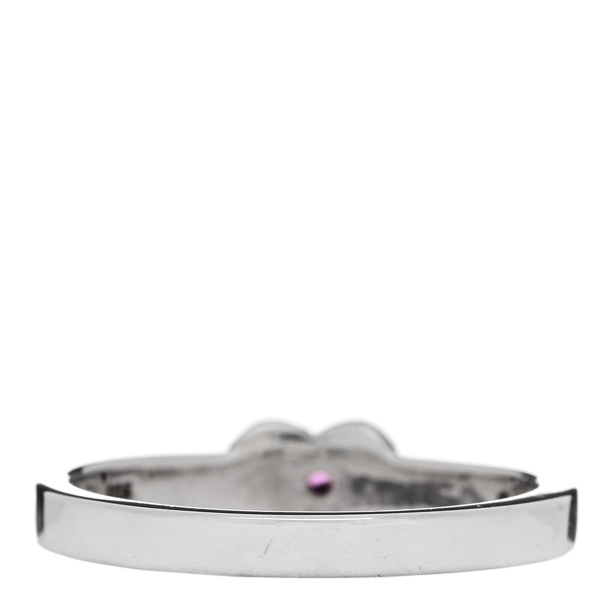 Sterling Silver Pink Sapphire Heart Ring 50 5.5