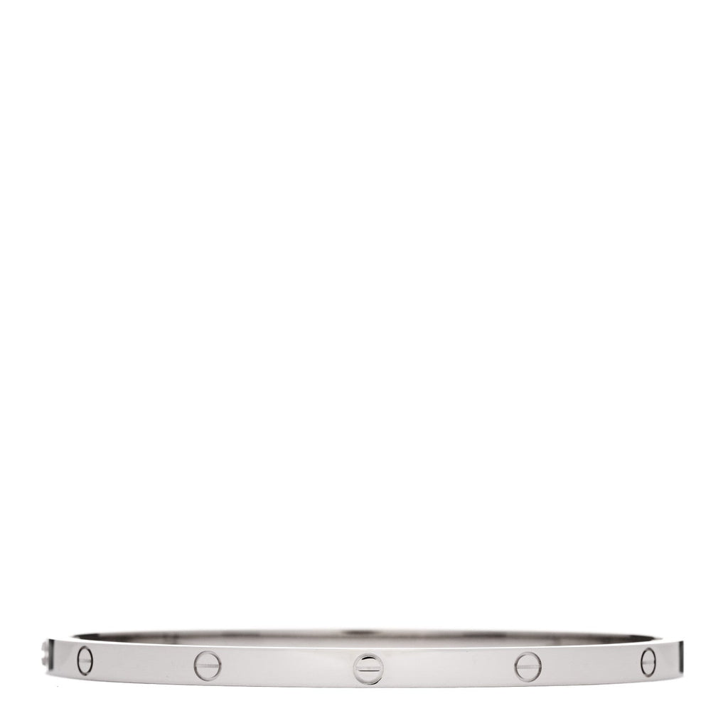 18K White Gold Small LOVE Bracelet 18