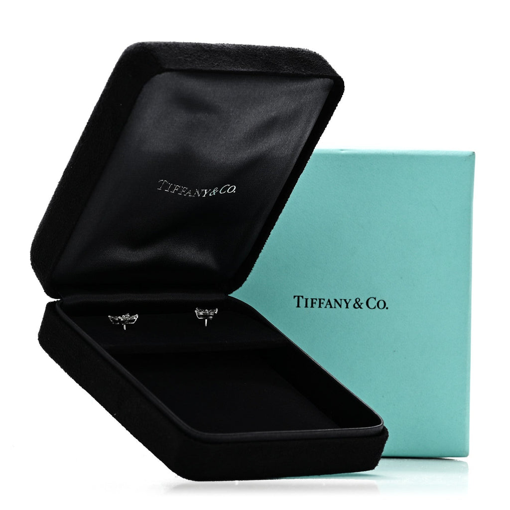 Platinum Diamond .64ct Small Victoria Earrings