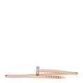 18K Pink Gold Diamond Small Juste Un Clou Reverse Set Bracelet 18