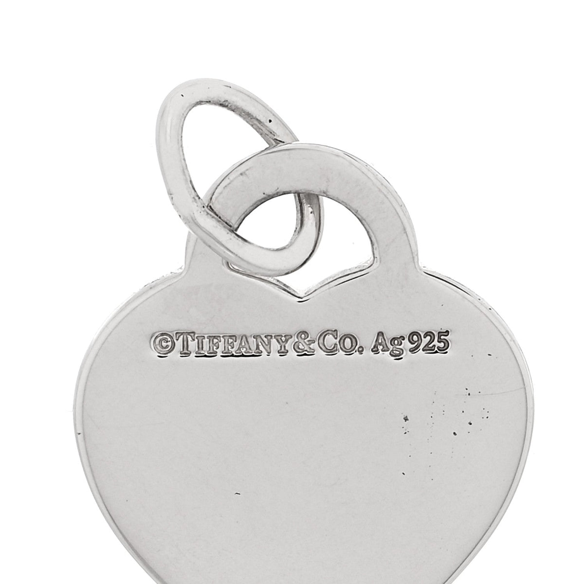 Sterling Silver Mom Heart Tag Charm