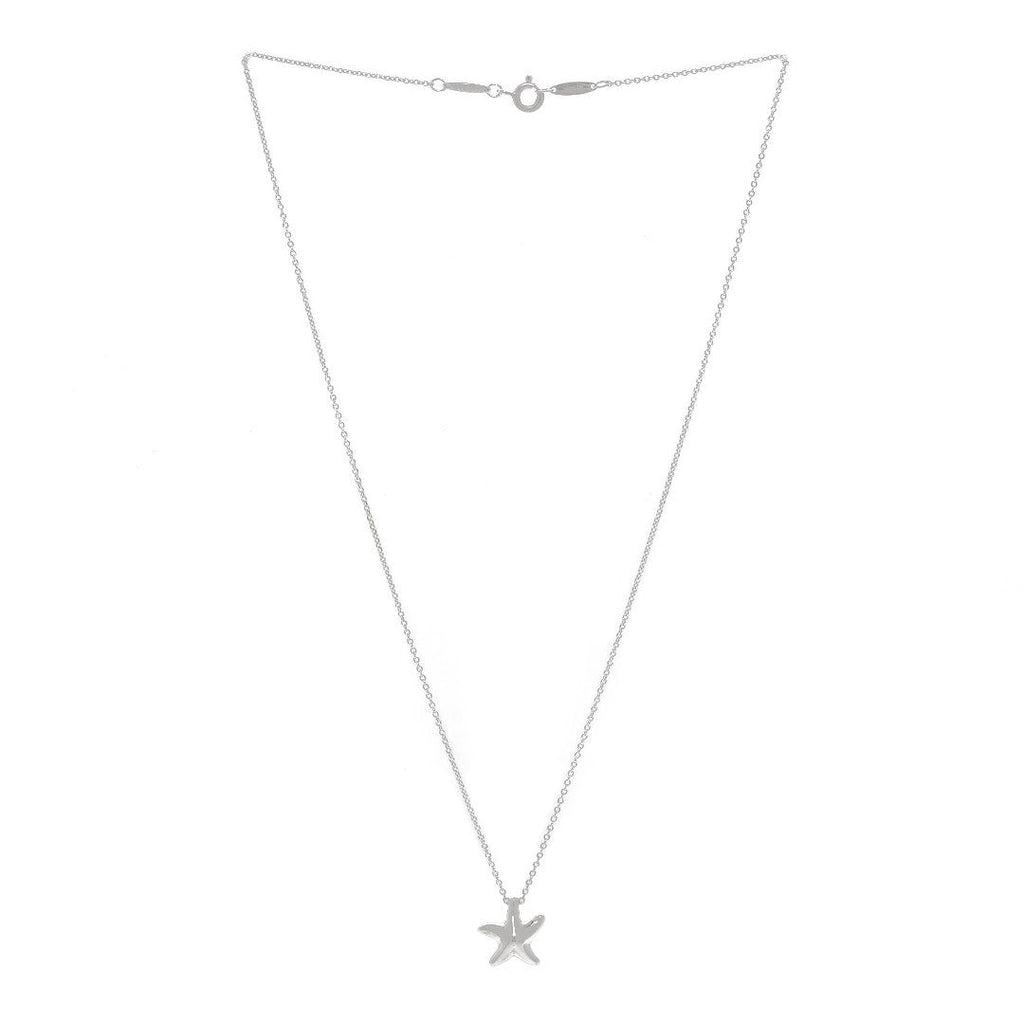 Sterling Silver 12mm Elsa Peretti Starfish Pendant Necklace