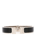Enamel Narrow Clic Clac H Bracelet PM Black