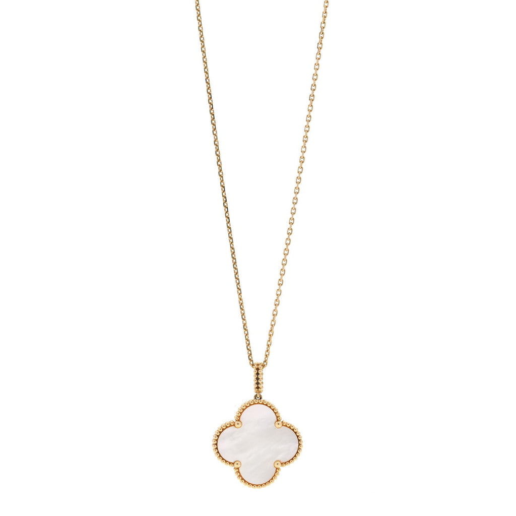 18K Yellow Gold Mother of Pearl Magic Alhambra Long Necklace