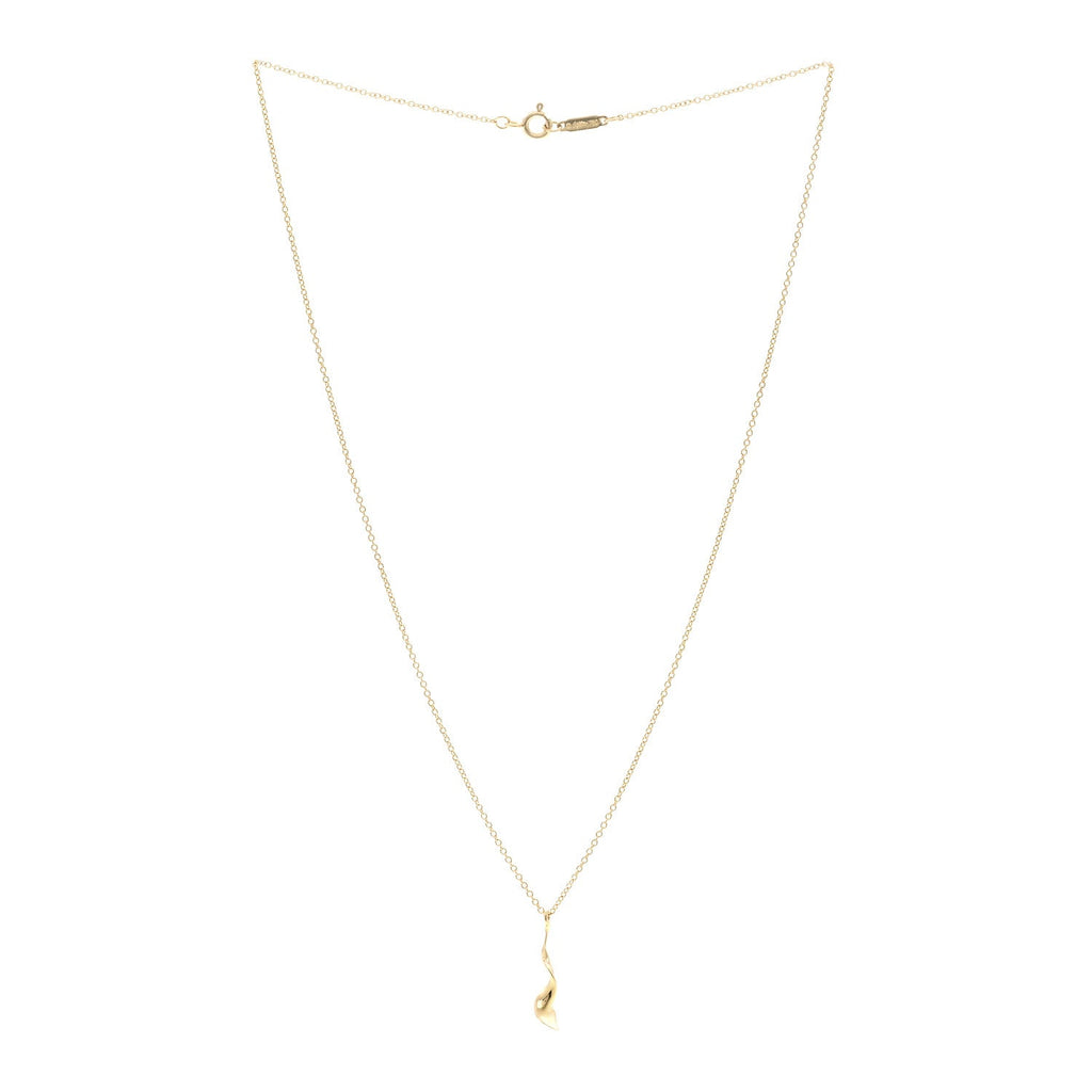 18K Yellow Gold Frank Gehry Orchid Pendant Necklace
