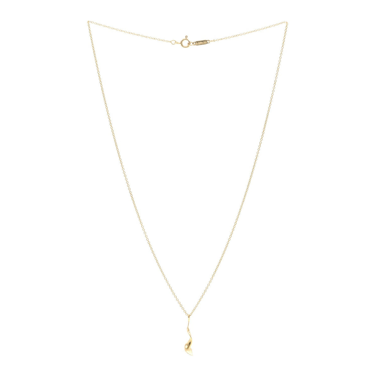 18K Yellow Gold Frank Gehry Orchid Pendant Necklace